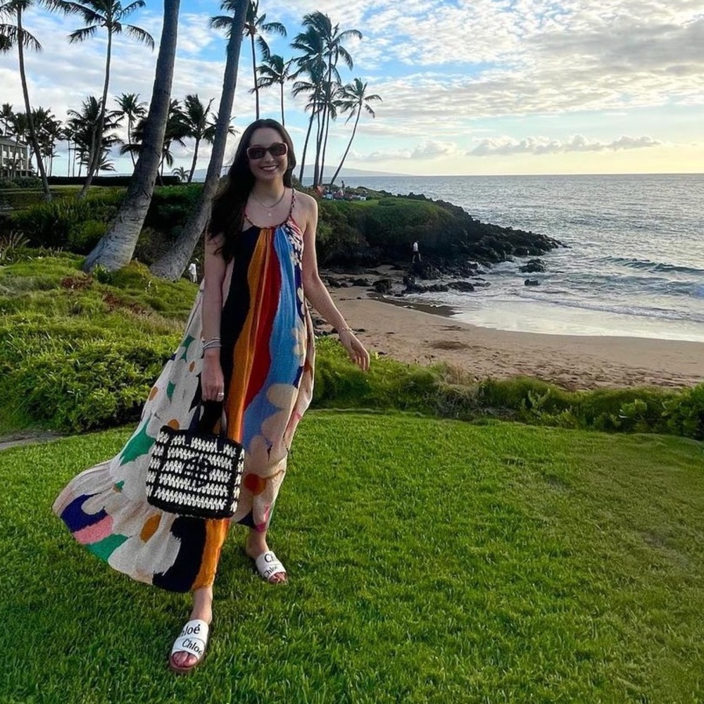 Farm Rio Super Fun Daisy Maxi Dress